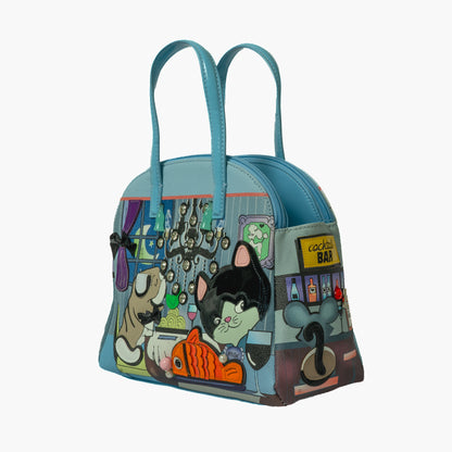 Cocktail Cat Bag — Blue — view 4