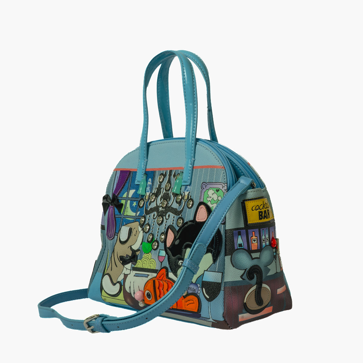 Cocktail Cat Bag — Blue — view 5