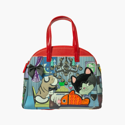 Cocktail Cat Bag (red) — front