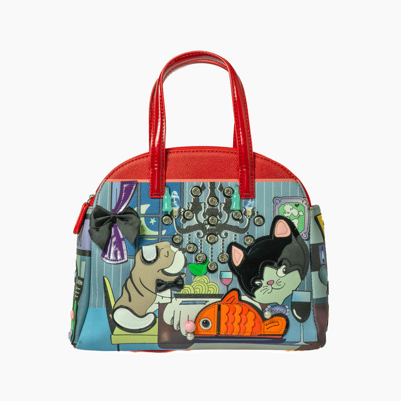 Cocktail Cat Bag (red) — front
