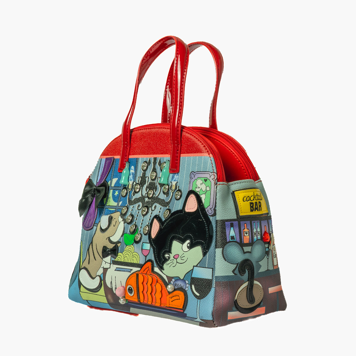 Cocktail Cat Bag (red) — view 2