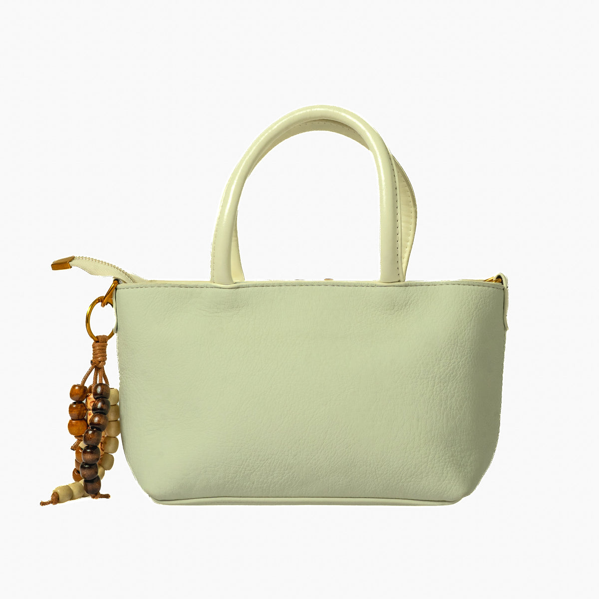 Belted Mini Tote — Cream