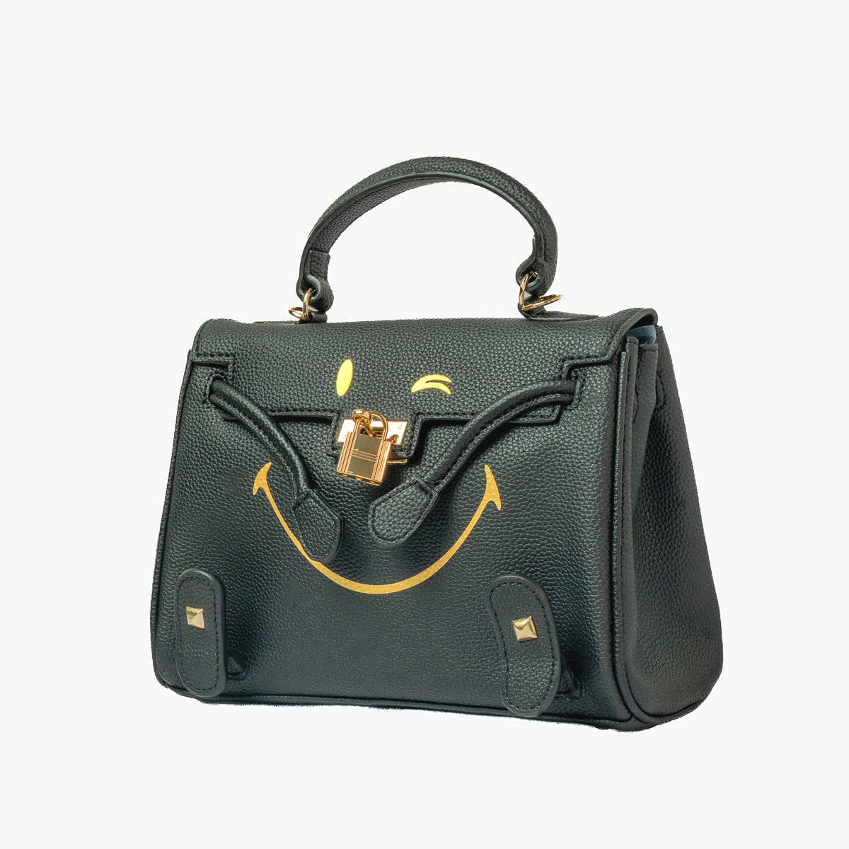 Smiley Top-Handle Bag — front
