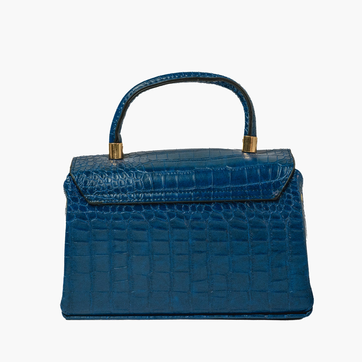 Navy Croc Top-Handle — view 2