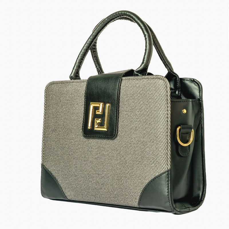 Canvas Satchel — Grey