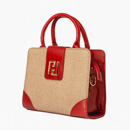 Canvas Satchel — Red
