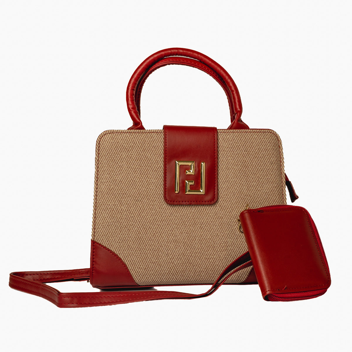 Canvas Satchel — Red