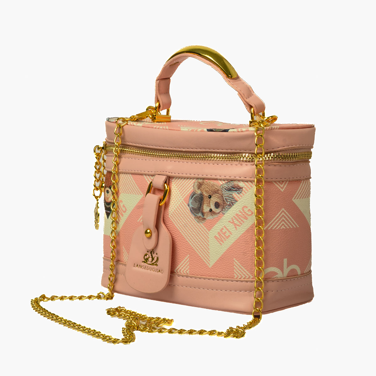 Pink Teddy Vanity Bag — view 2