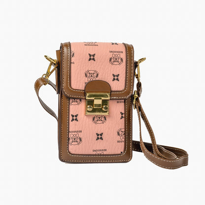 Monogram Phone Sling — Pink