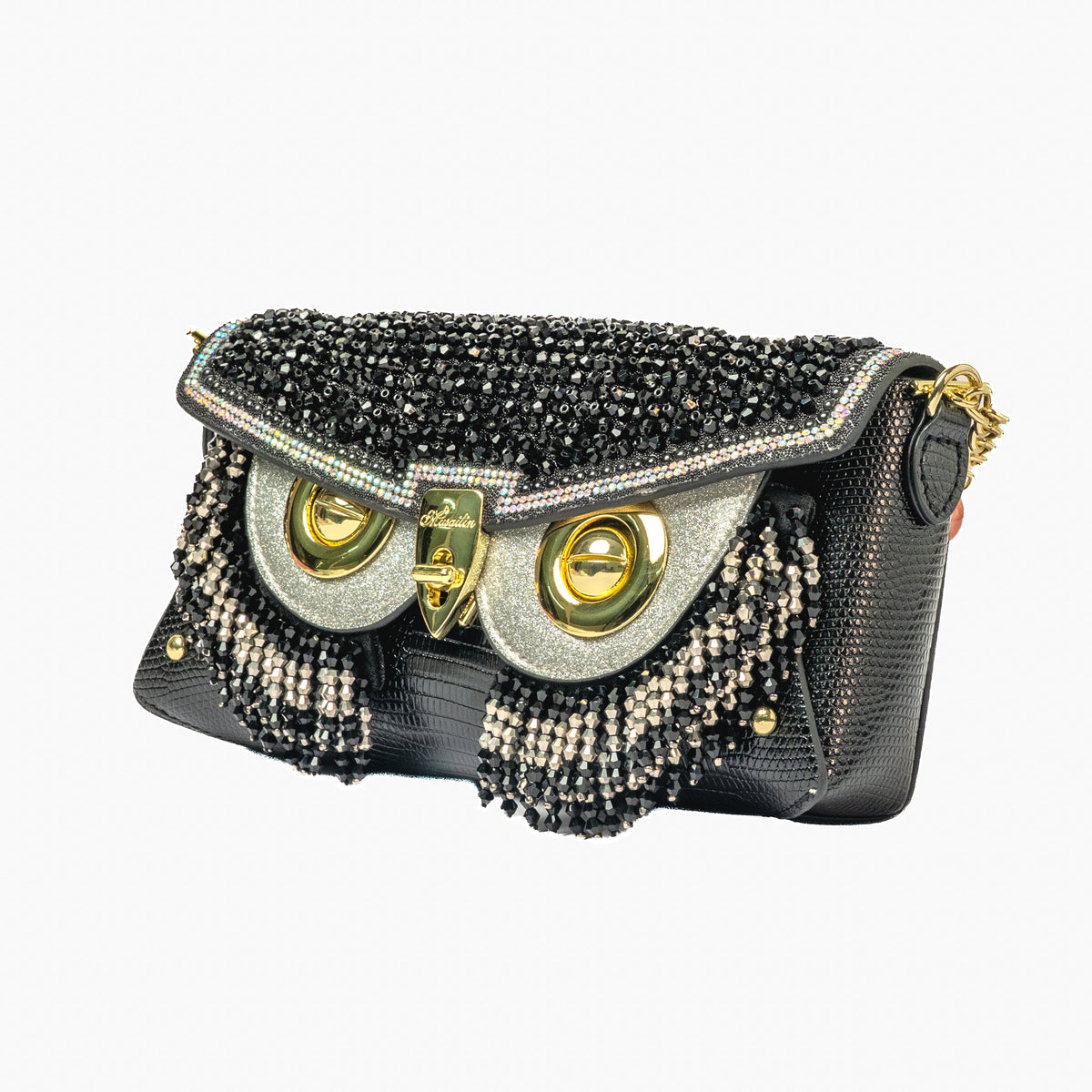 Owl Clutch — Black