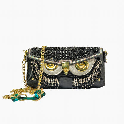 Owl Clutch — Black