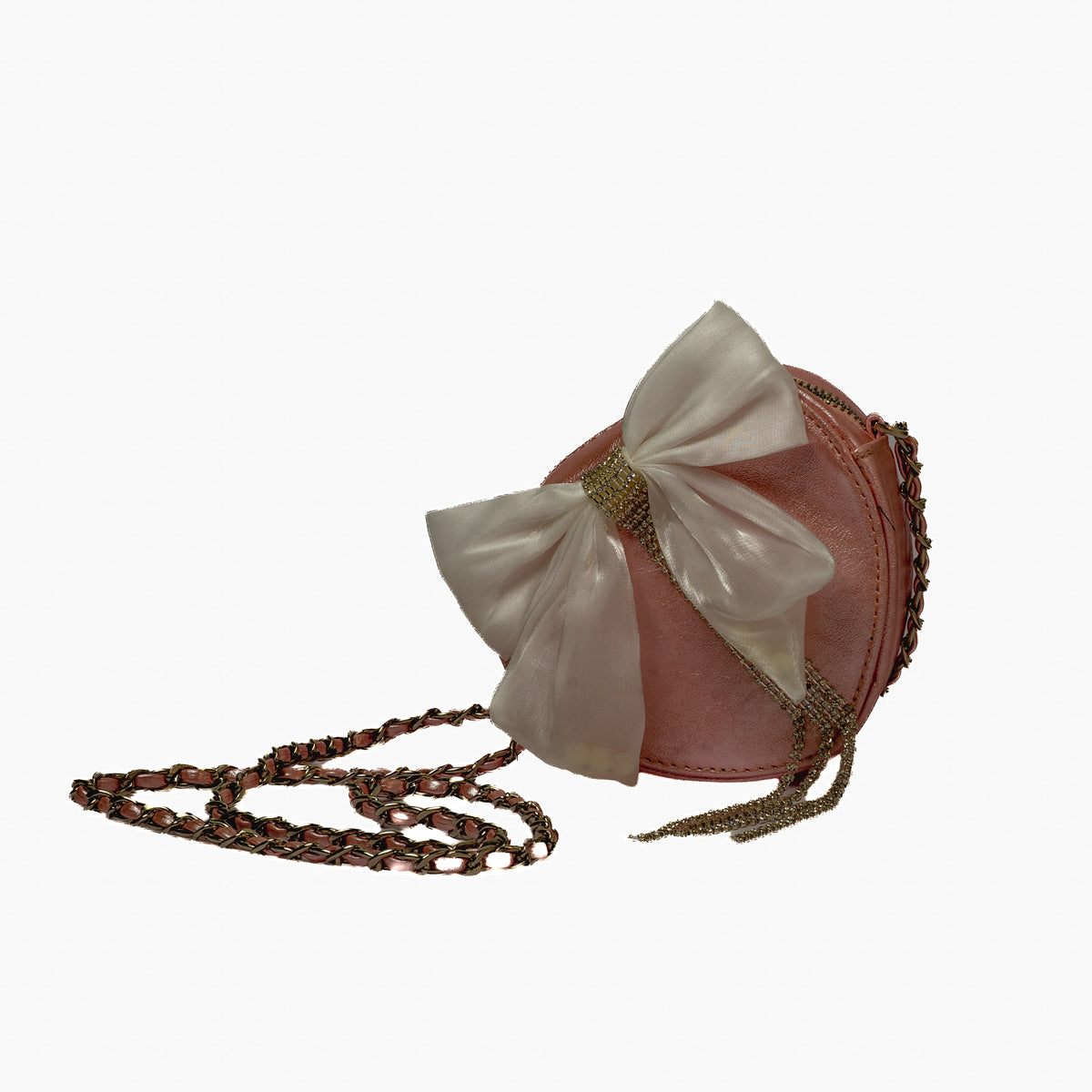 Bow Heart Bag — Rose