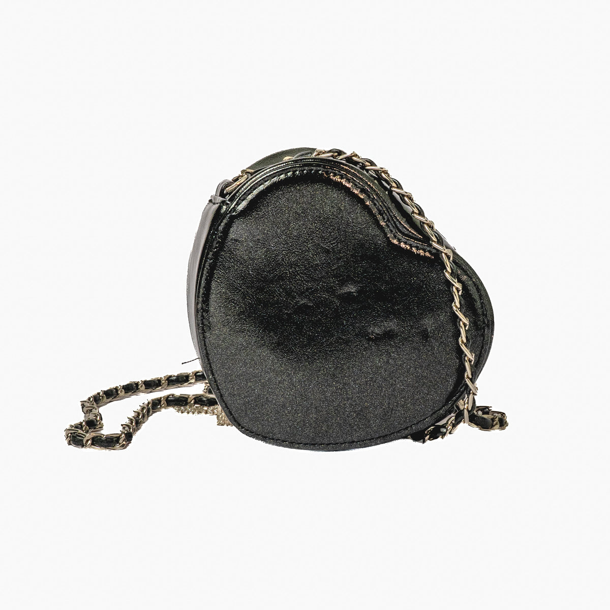 Bow Heart Bag — Black