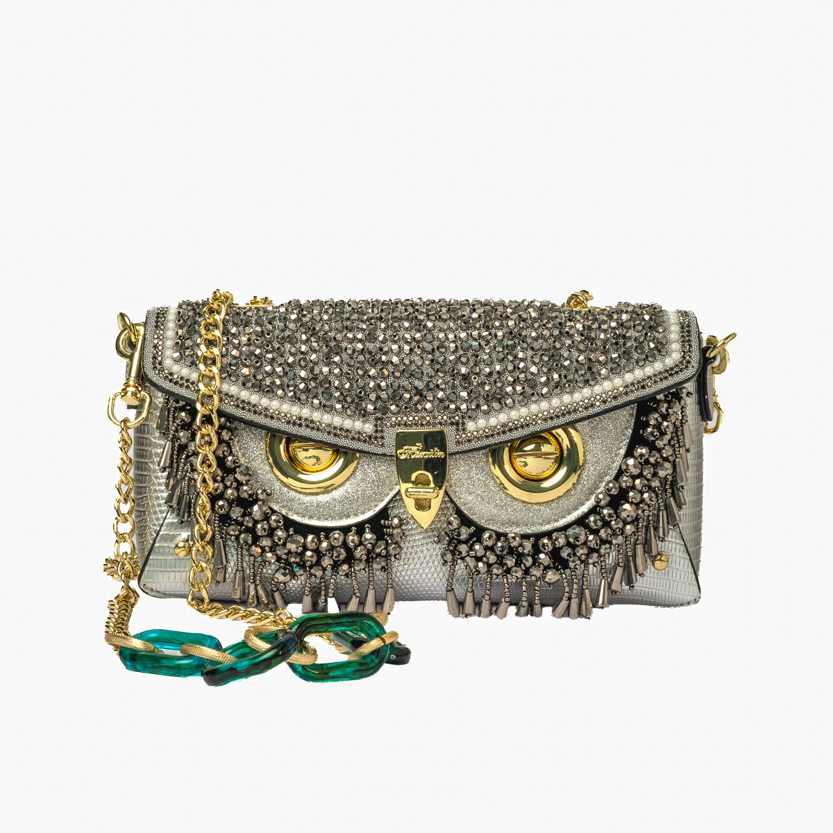 Owl Clutch — Silver