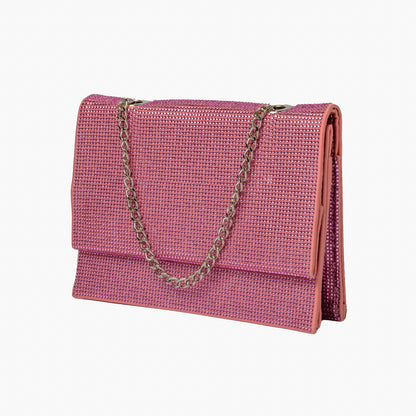 Crystal Clutch — Pink