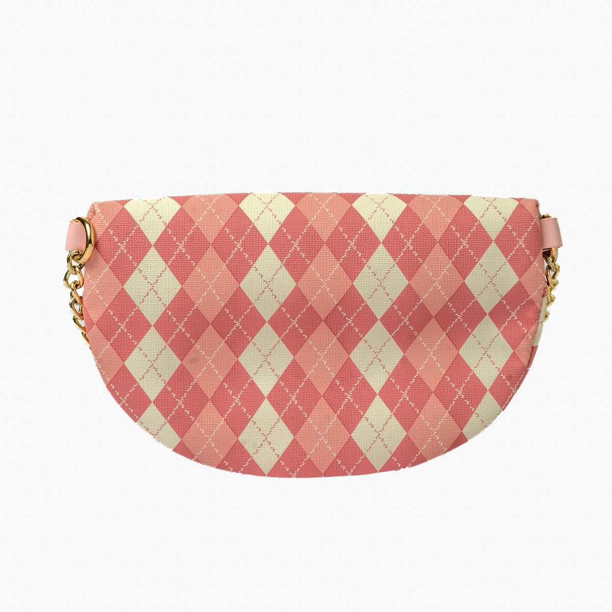 Argyle Belt Bag — Pink