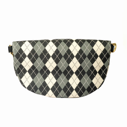 Argyle Belt Bag — Grey