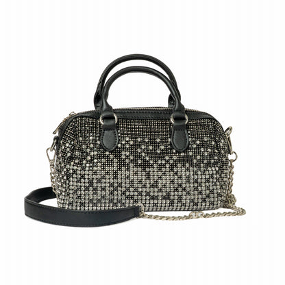 Crystal Bowling Bag — Silver