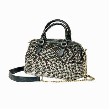 Crystal Bowling Bag — Silver