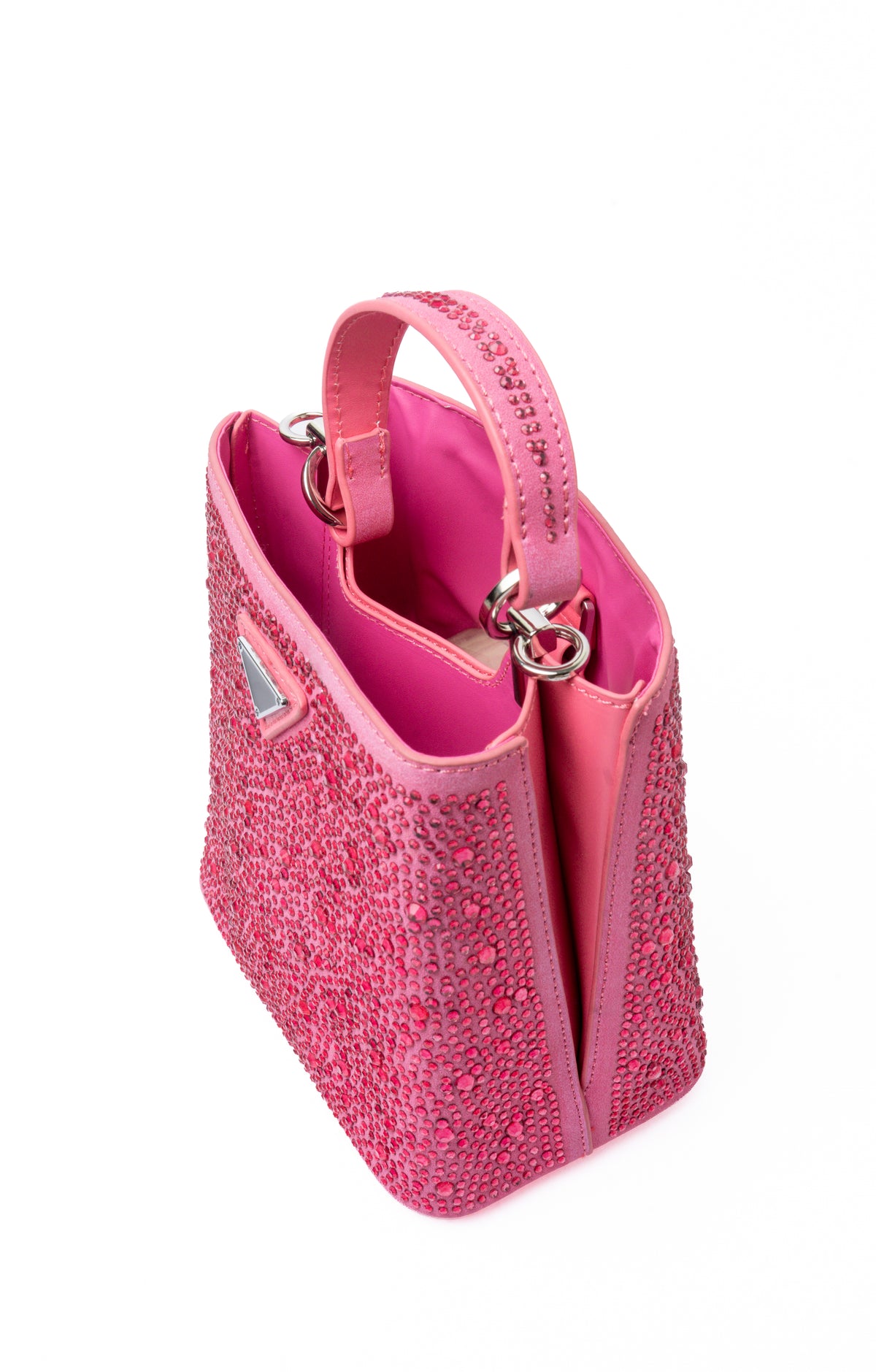 Pink Crystal Mini Bag — interior view