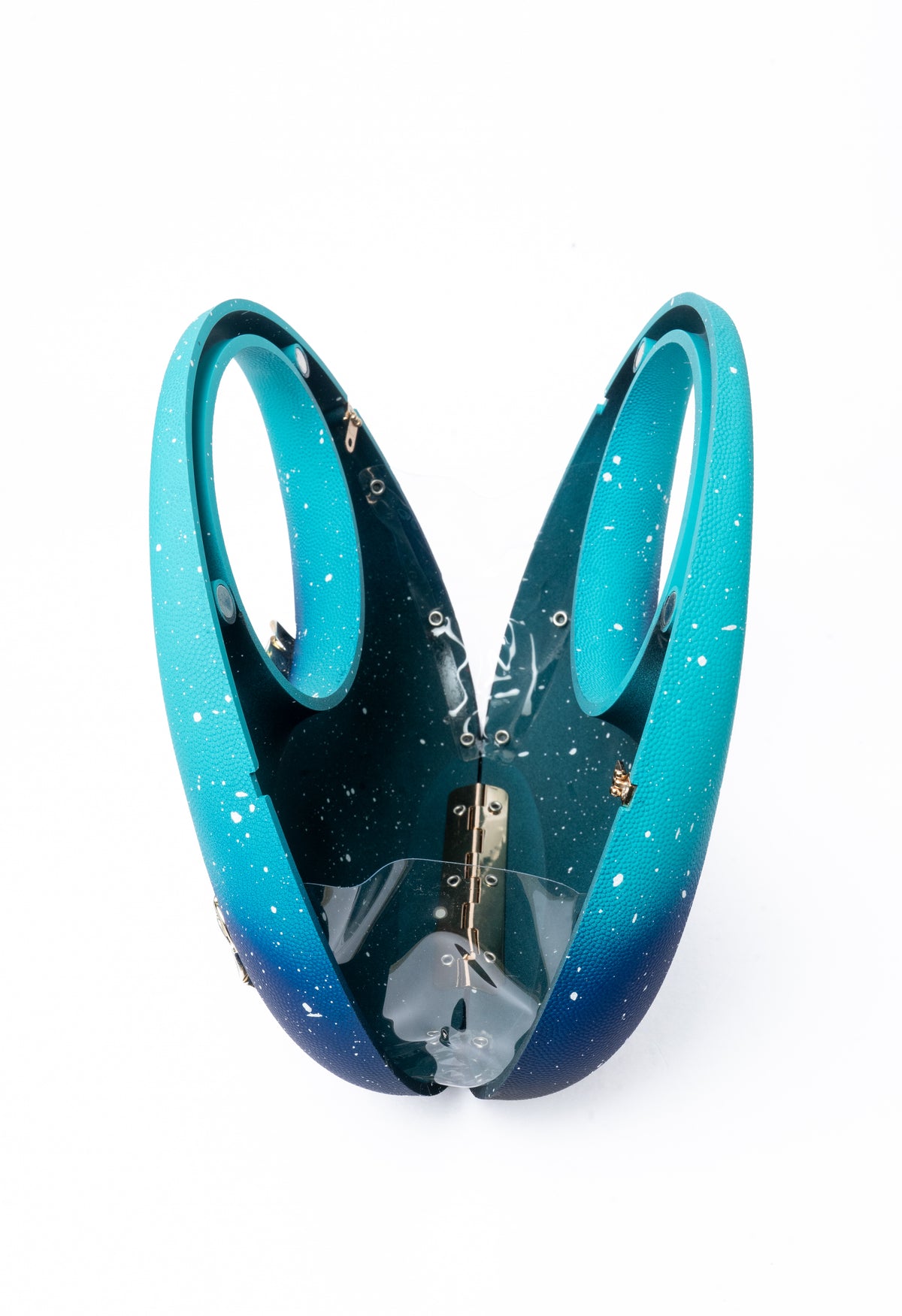 Ombre Rose Bag — top view, Teal