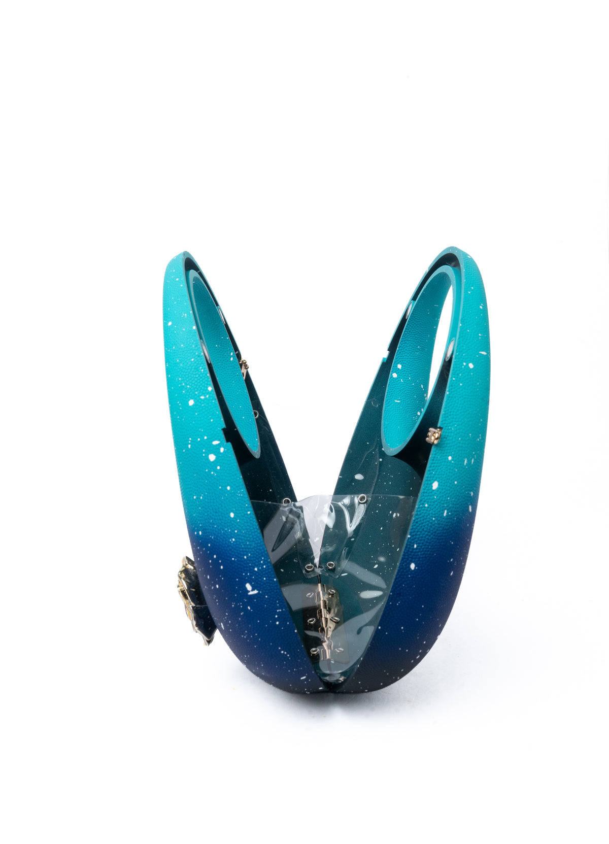Ombre Rose Bag — top view, Teal