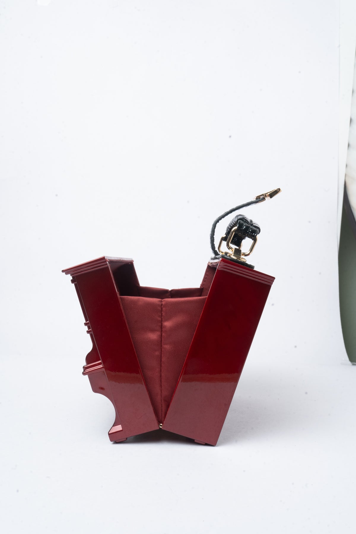 Red Piano Novelty Bag — interior view