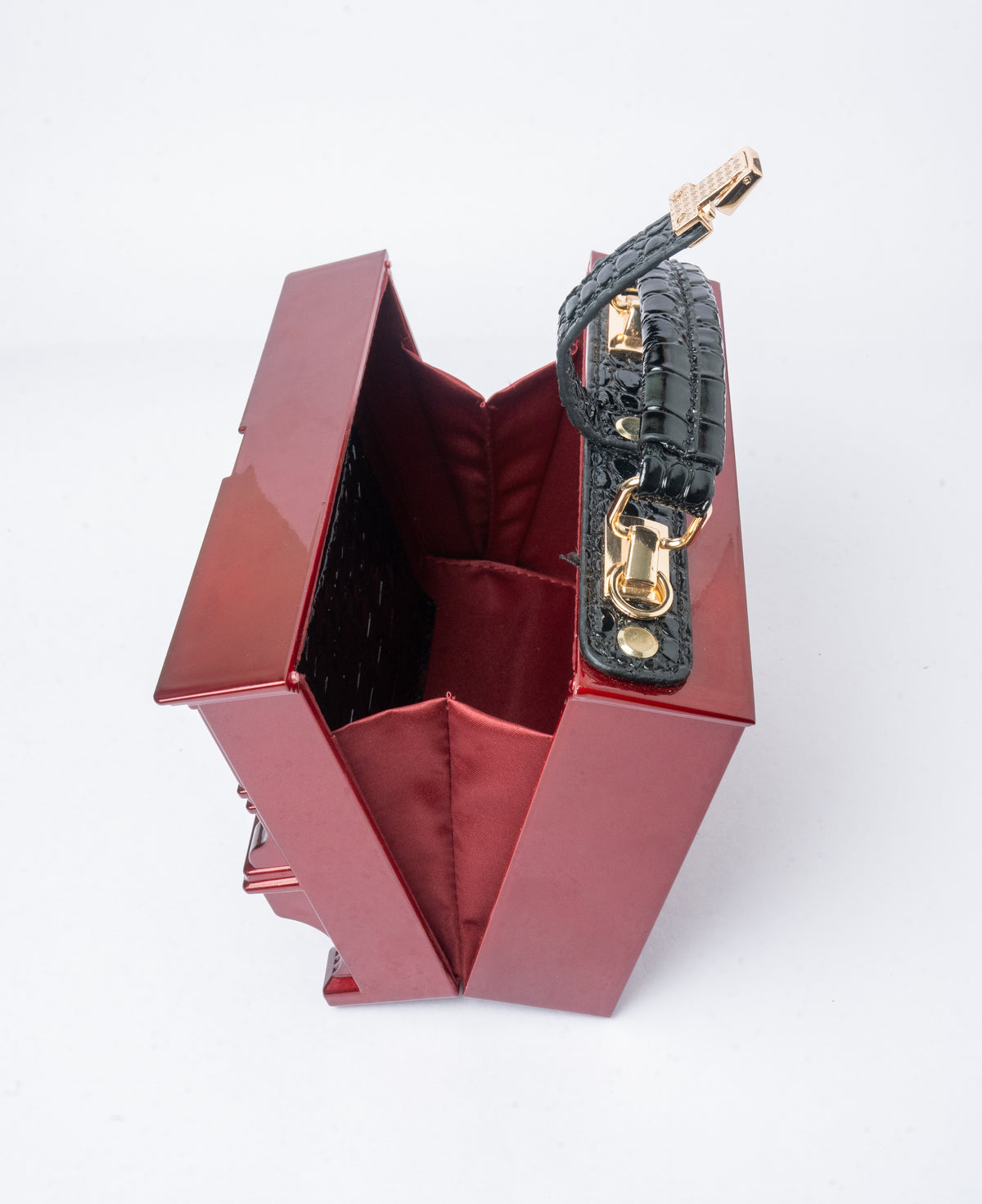 Red Piano Novelty Bag — interior view